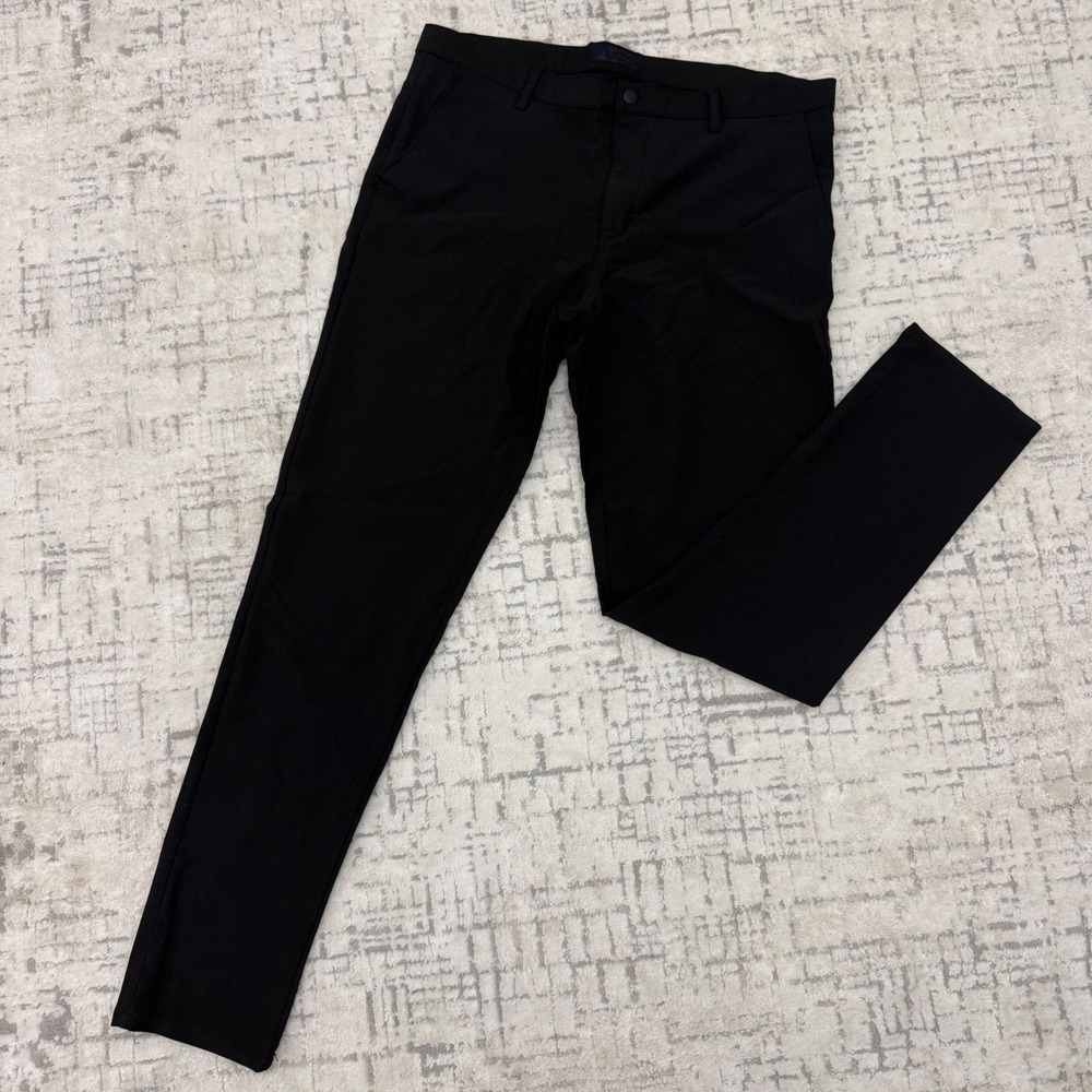 M4 Nomad Slim Fit Mens Black Performance Pants Trousers Comfy Stretchy 36W x 32L